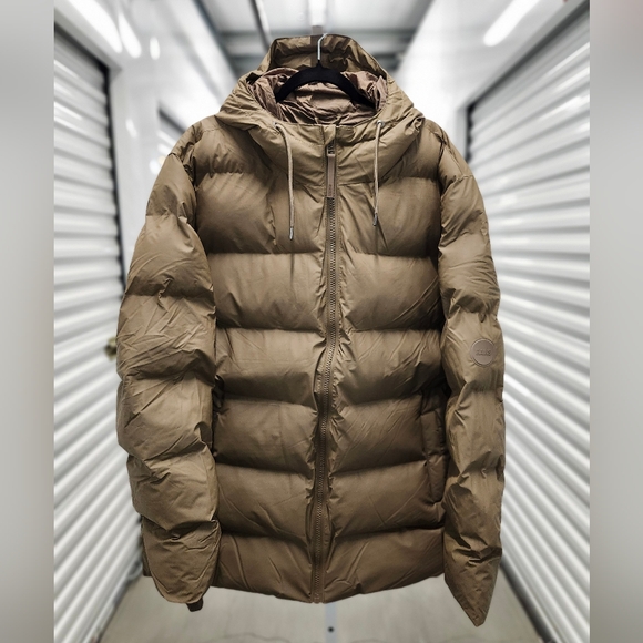 NWT RAINS Puffer Jacket 15060 Wood Brown Waterproof Thermore Insullated XXL Men - Picture 5 of 11